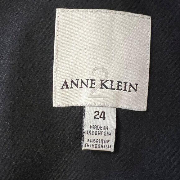 Anne Klein Womens Plus Tan Trench Coat Removable Liner Velvet Collar size 24 - Picture 12 of 16